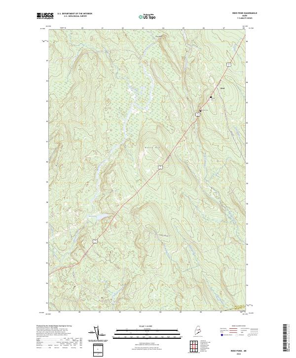 USGS Topographic Map – Reed Pond