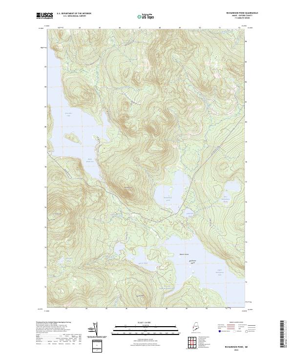 USGS Topographic Map – Richardson Pond