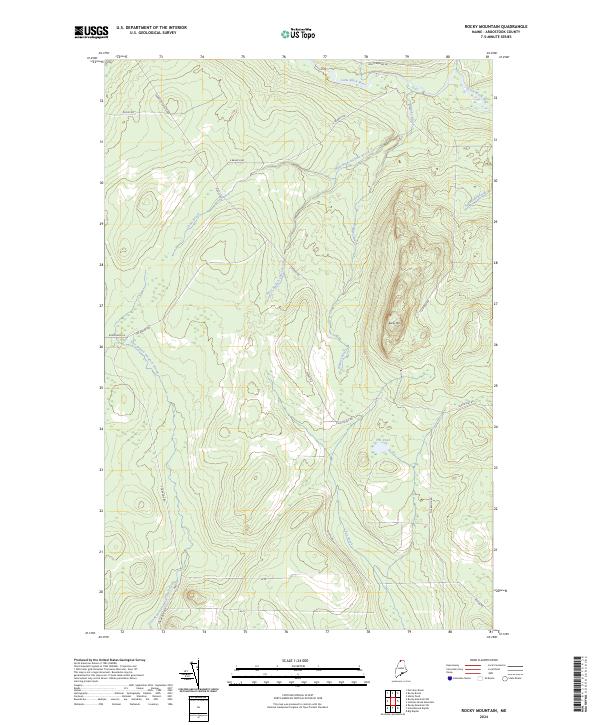 USGS Topographic Map – Rocky Mountain