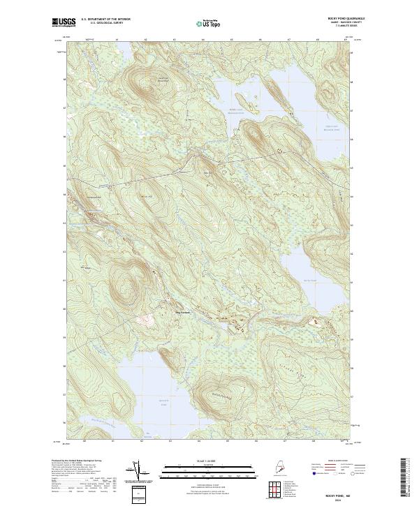 USGS Topographic Map – Rocky Pond