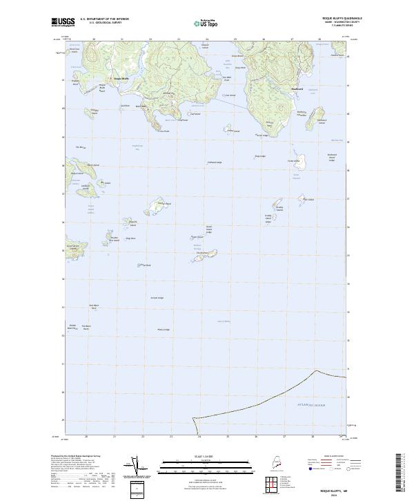 USGS Topographic Map – Roque Bluffs