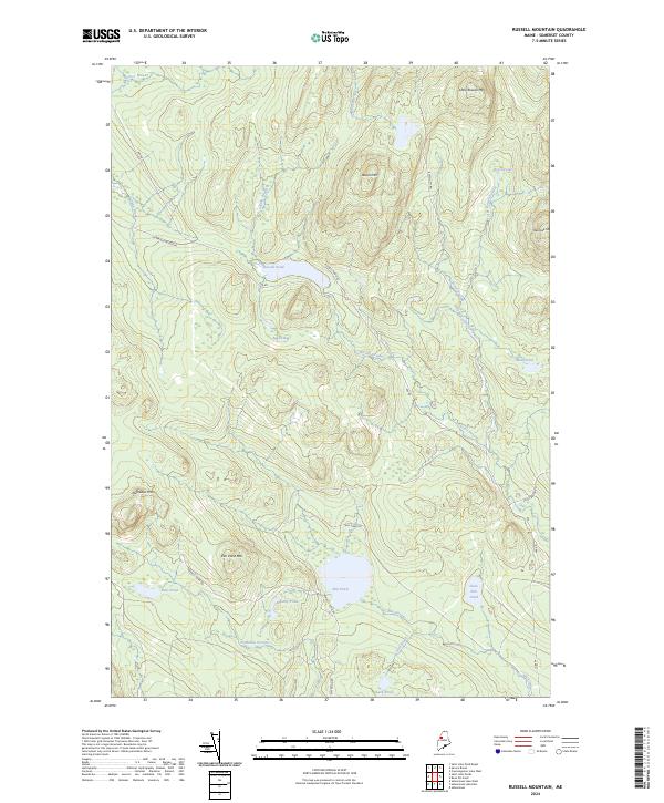 USGS Topographic Map – Russell Mountain