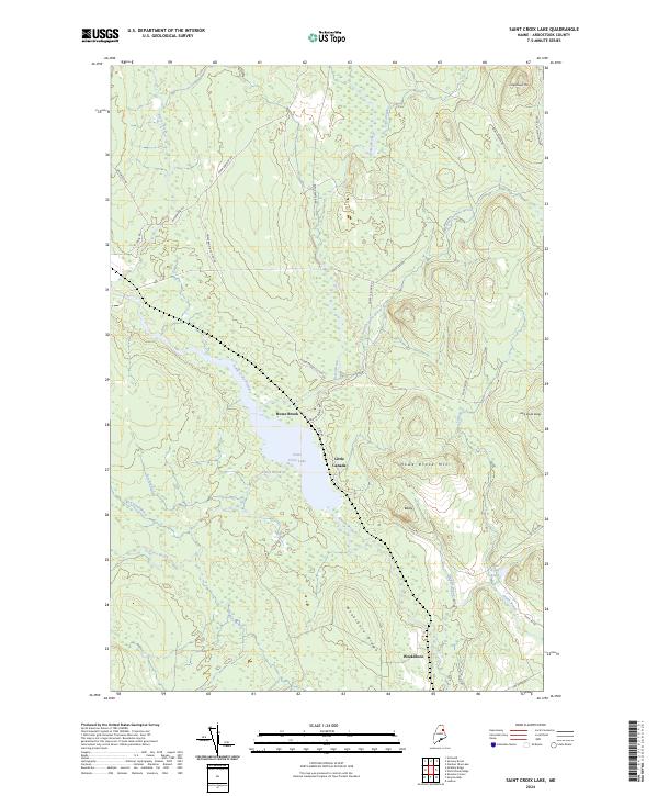 USGS Topographic Map – Saint Croix Lake