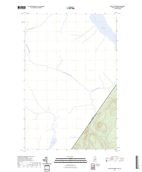 2024 Map of Saint Eleuthere, 2024 Print