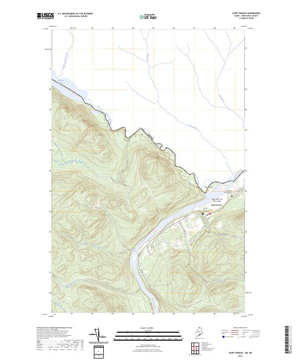 USGS Topographic Map – Saint Francis