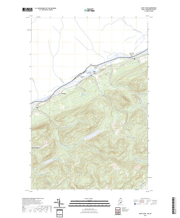 USGS Topographic Map – Saint John