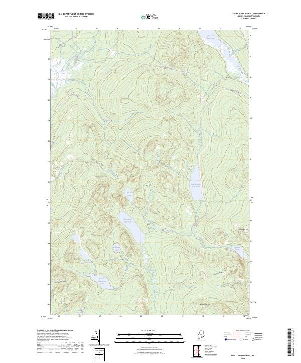 USGS Topographic Map – Saint John Ponds