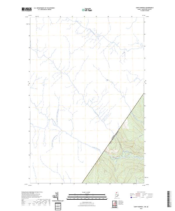 USGS Topographic Map – Saint Pamphile