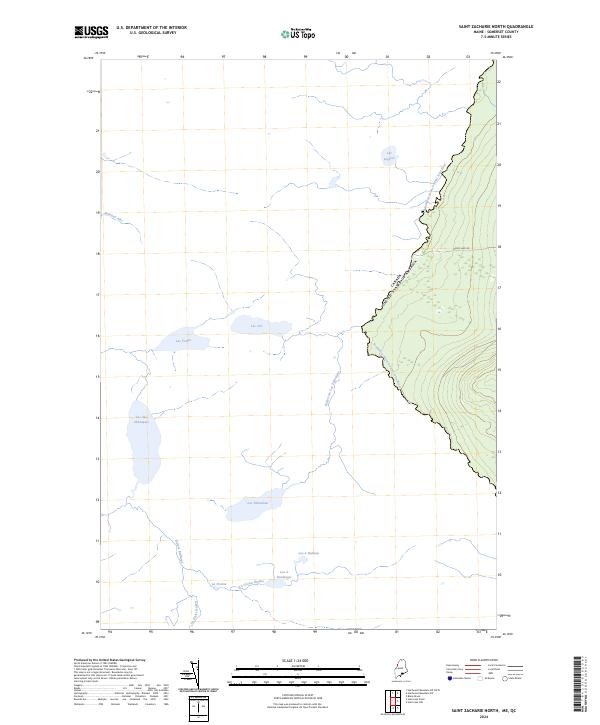 2024 Map of Saint Zacharie North, 2024 Print