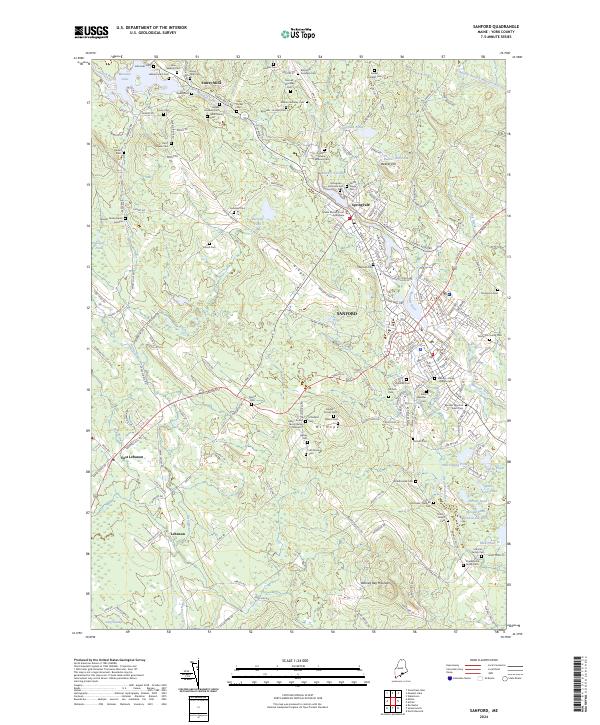 USGS Topographic Map – Sanford