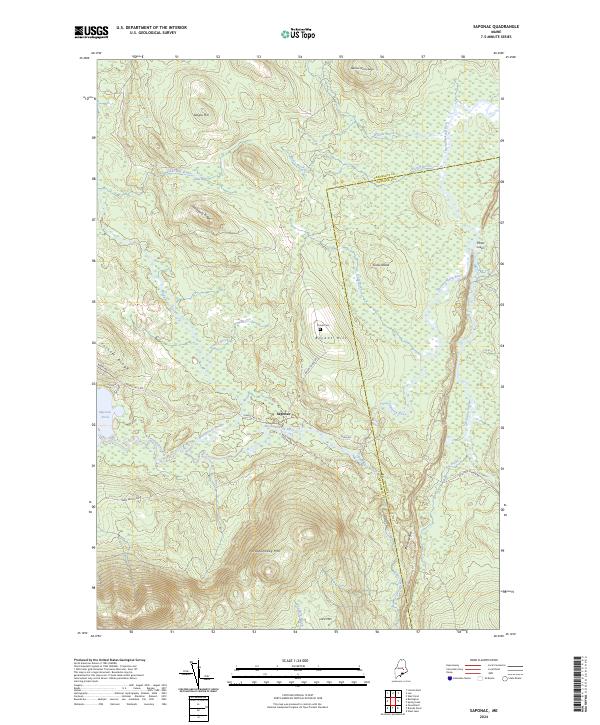 USGS Topographic Map – Saponac