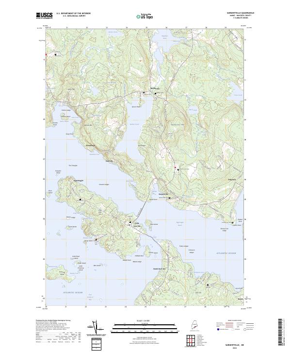 USGS Topographic Map – Sargentville
