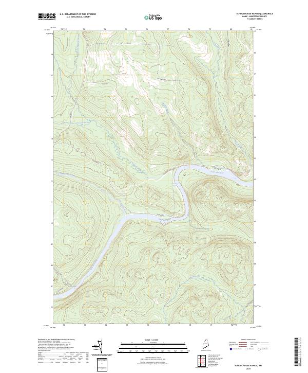 USGS Topographic Map – Schoolhouse Rapids