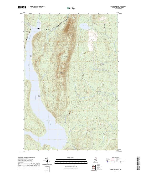 USGS Topographic Map – Scopan Lake East