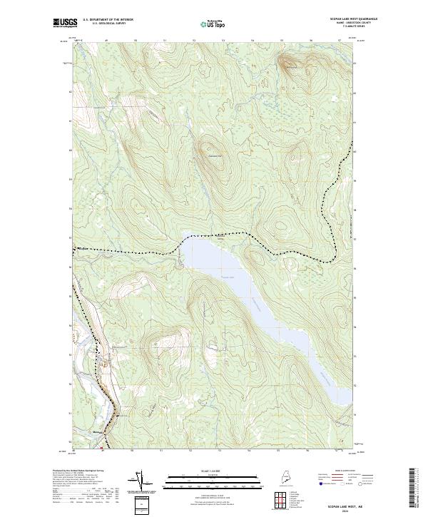 USGS Topographic Map – Scopan Lake West
