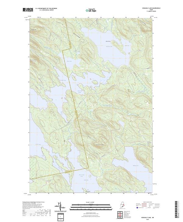 USGS Topographic Map – Scraggly Lake