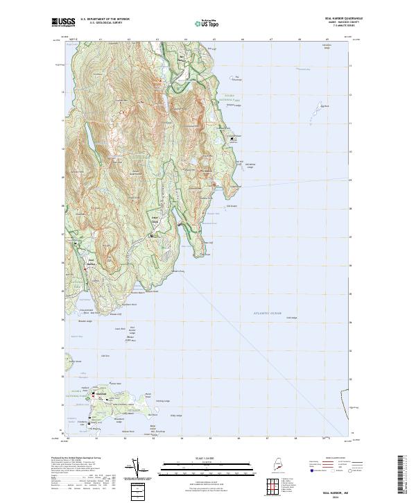 USGS Topographic Map – Seal Harbor