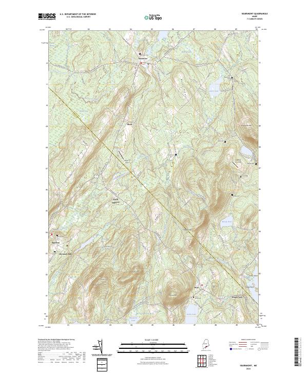USGS Topographic Map – Searsmont