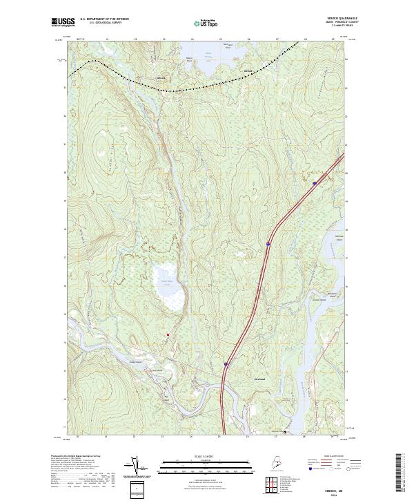 USGS Topographic Map – Seboeis