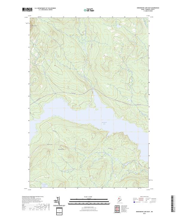 USGS Topographic Map – Seboomook Lake East