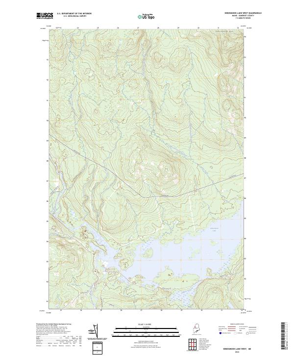 USGS Topographic Map – Seboomook Lake West