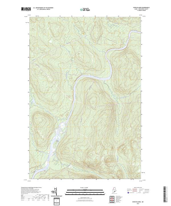 USGS Topographic Map – Seven Islands