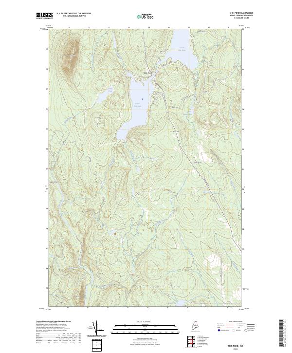 USGS Topographic Map – Shin Pond