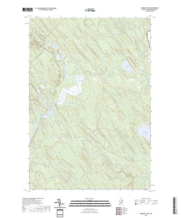 USGS Topographic Map – Simsquish Lake