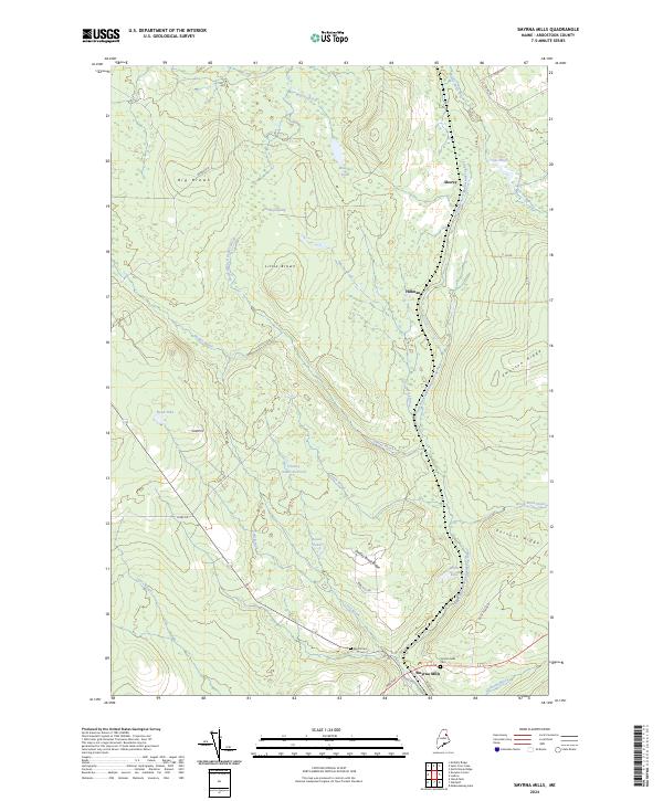 USGS Topographic Map – Smyrna Mills