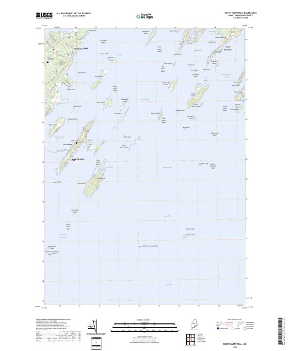 USGS Topographic Map – South Harpswell