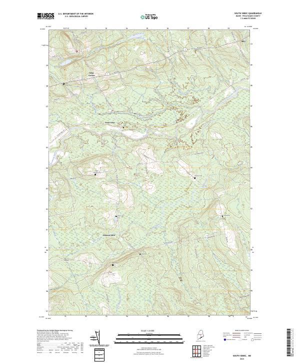 USGS Topographic Map – South Sebec