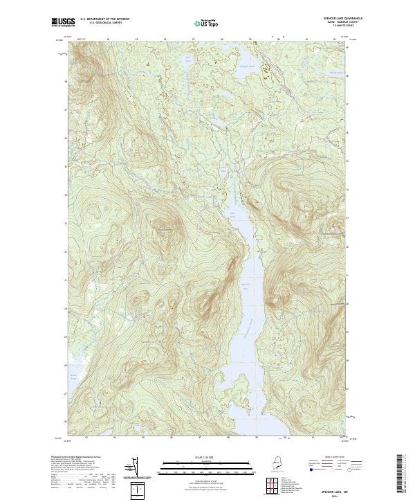 USGS Topographic Map – Spencer Lake