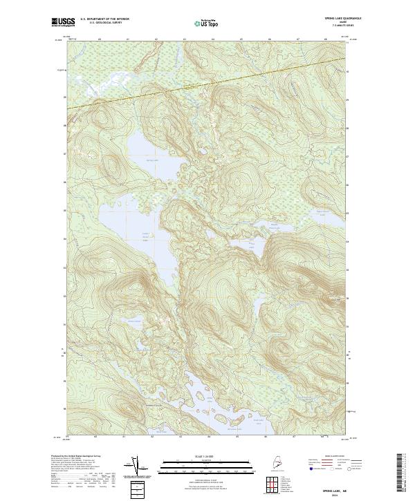 USGS Topographic Map – Spring Lake