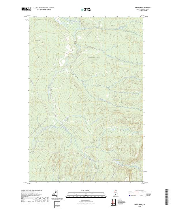 USGS Topographic Map – Spruce Brook