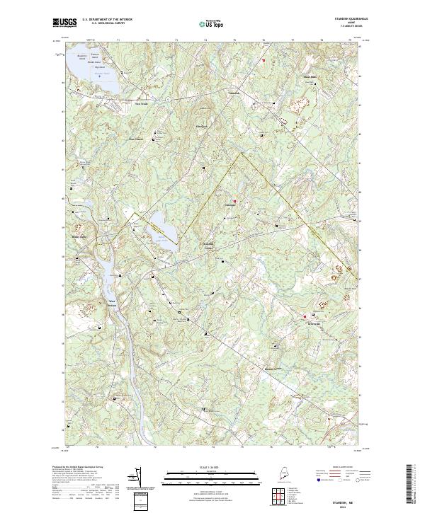 USGS Topographic Map – Standish