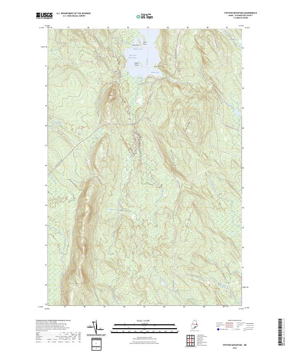 USGS Topographic Map – Stetson Mountain