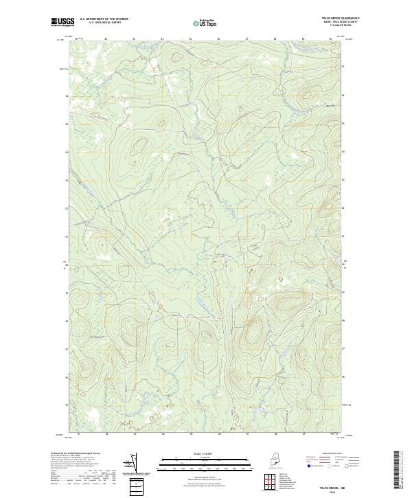USGS Topographic Map – Telos Brook