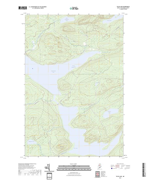 USGS Topographic Map – Telos Lake