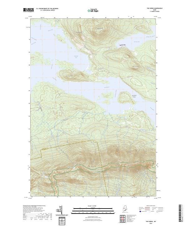 USGS Topographic Map – The Horns