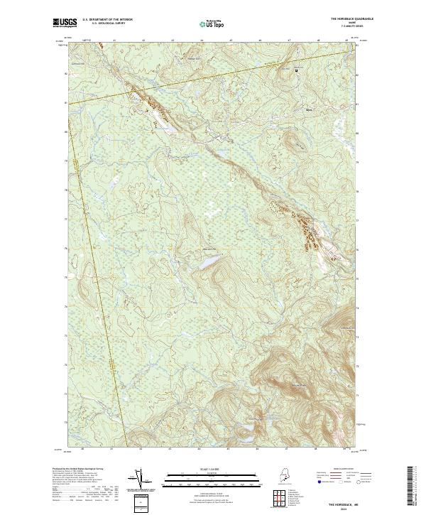 USGS Topographic Map – The Horseback