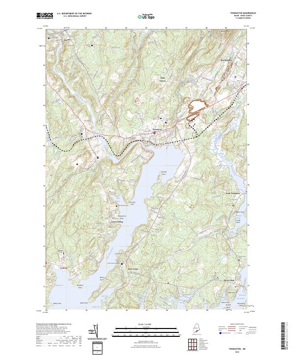 USGS Topographic Map – Thomaston