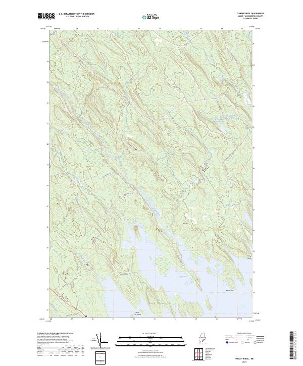 USGS Topographic Map – Tomah Ridge