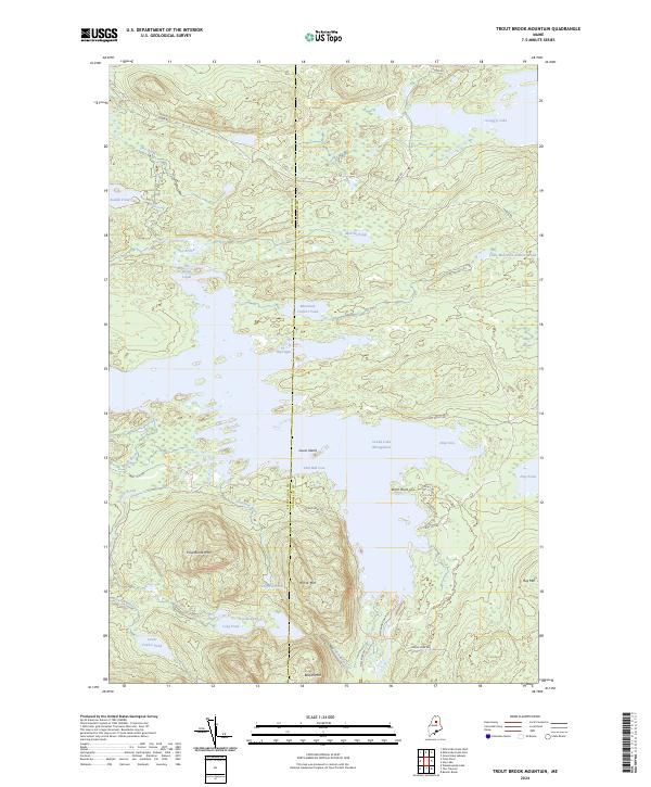 USGS Topographic Map – Trout Brook Mountain