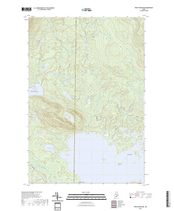 USGS Topographic Map – Trout Mountain