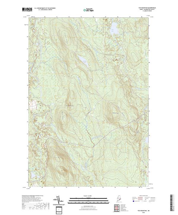 USGS Topographic Map – Tug Mountain
