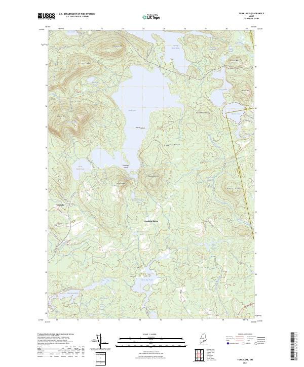 USGS Topographic Map – Tunk Lake