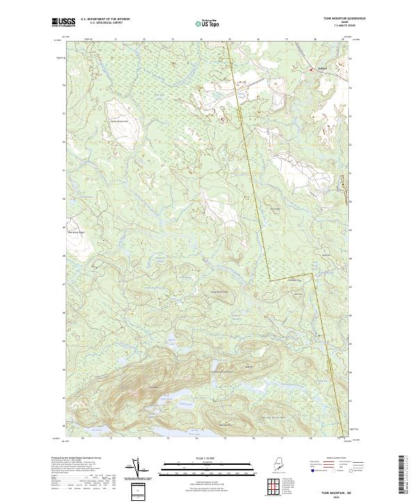 USGS Topographic Map – Tunk Mountain