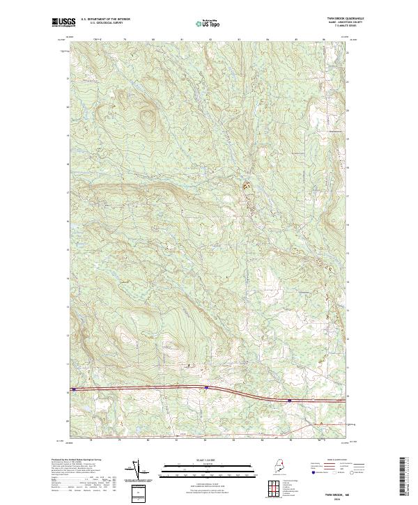 USGS Topographic Map – Twin Brook