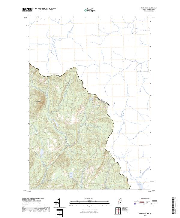 USGS Topographic Map – Twin Peaks