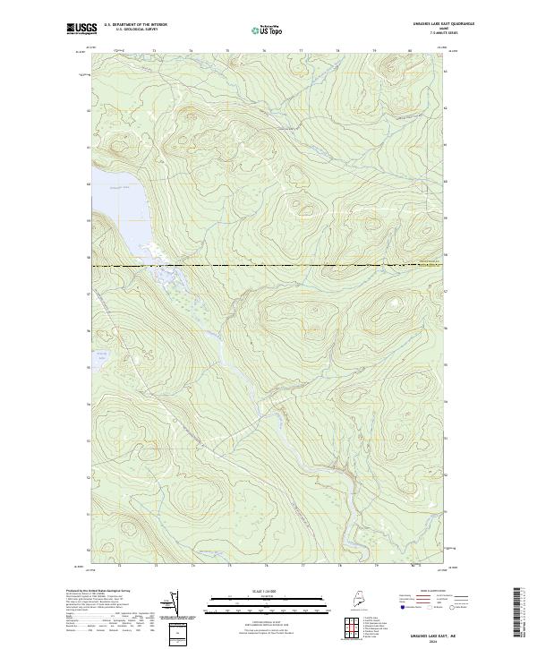 USGS Topographic Map – Umsaskis Lake East